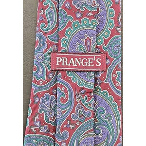 Men's Neck Tie Prange's Silk L55" W 3.50" Multicolor
